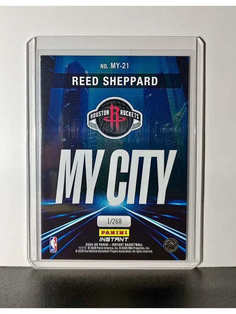 Reed Sheppard Rookie 2024-25 Panini MyCity NBA #21 Basketball Rockets 1/268